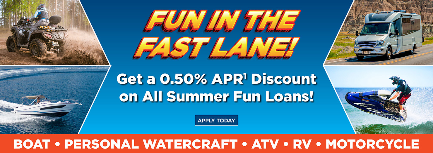 Get a .50& APR1 discount on all summer fun loans!